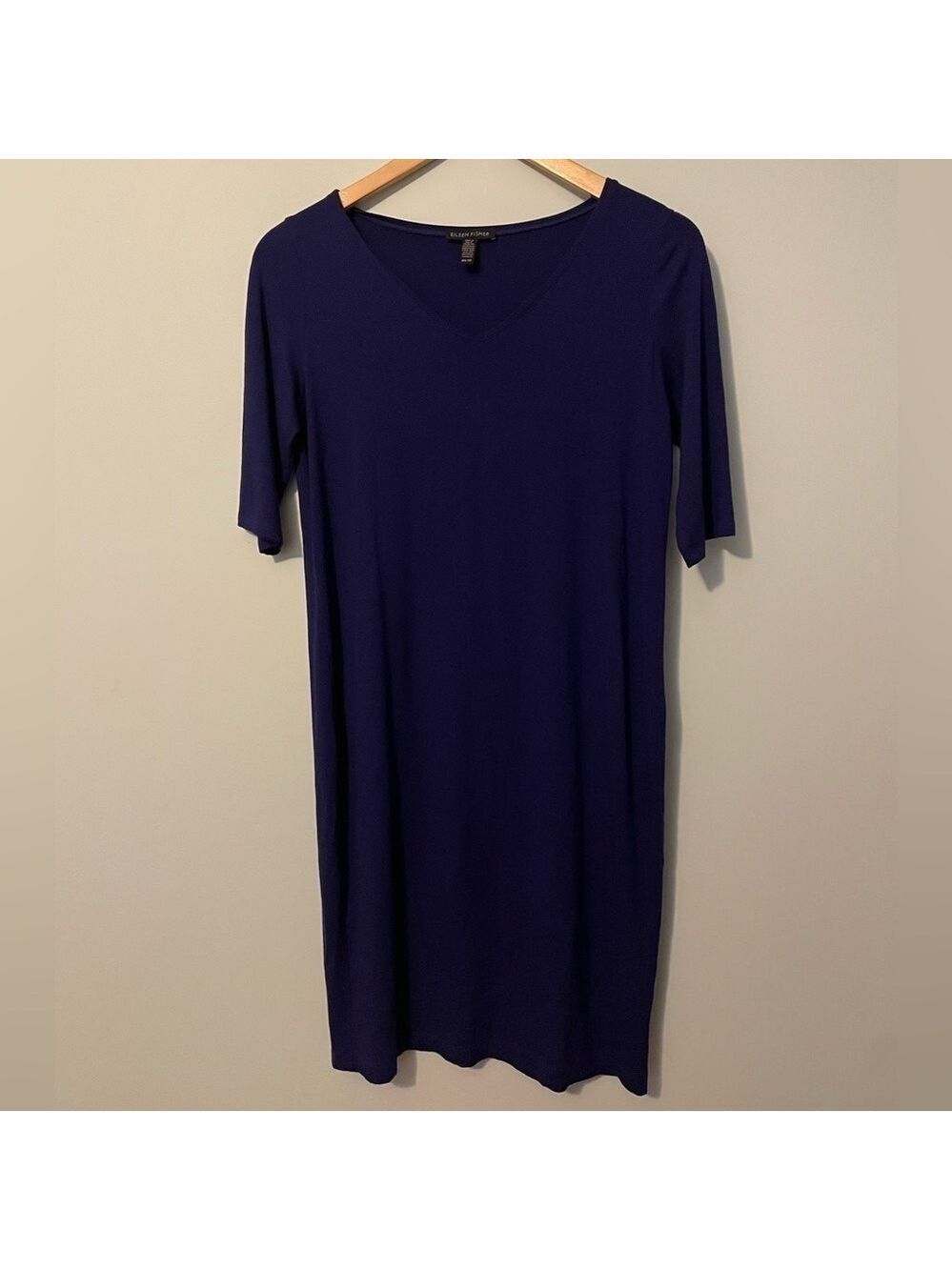 Eileen Fisher Dark Blue Dress XS
